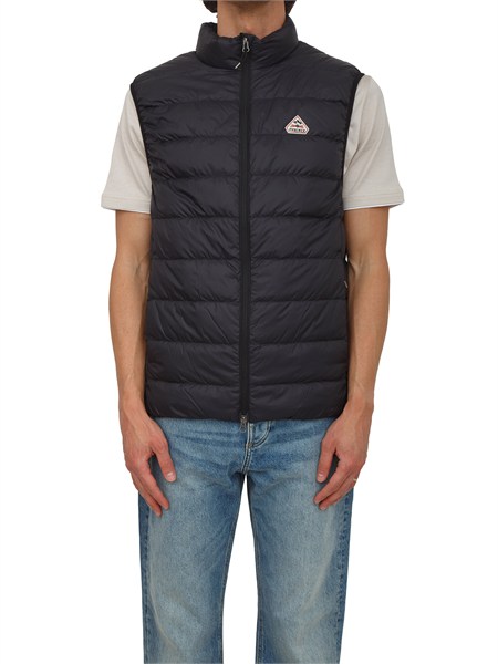 gilet guzet pyrenex uomo in piuma doca e tessuto tecnico nero hmz010