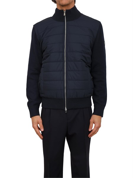 giubbino boss uomo in lana e cotone blu h hernesto50549991