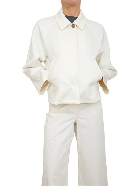 giubbino emmfontana di emme marella in morbido tessuto bianco emmfontana