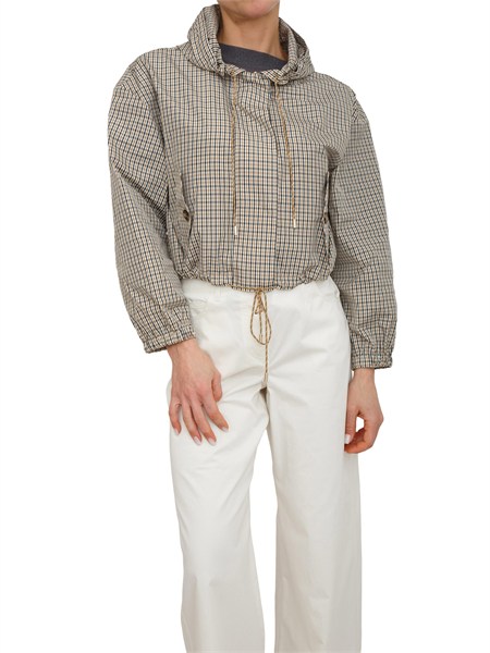 giubbino emmzamia di emme marella in taffeta beige emmzamia