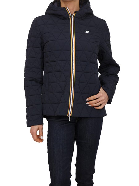 giubbino madlaine k way donna in tessuto blu k2136ew