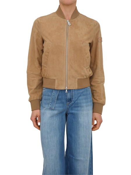 giubbino pelle scamosciata beige peuterey donna ped5568choisyasuede02