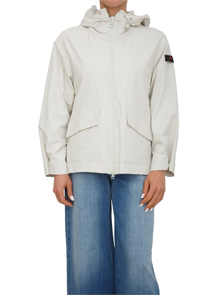 giubbino peuterey donna in tela di nylon avorio ped5571darby