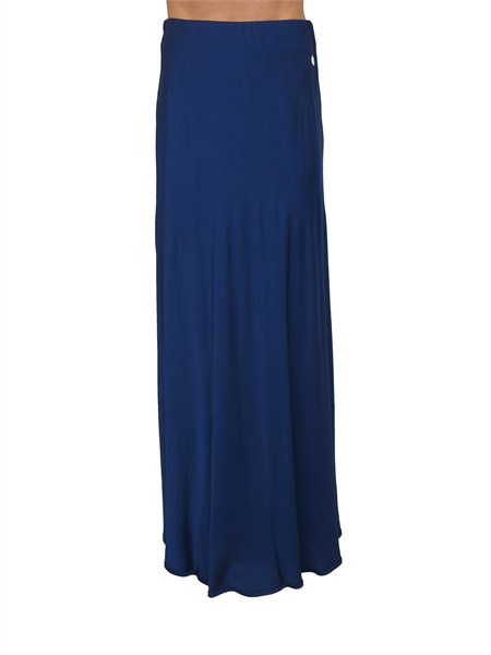 gonna lunga fracomina in viscosa blu fs26sg3001w58301
