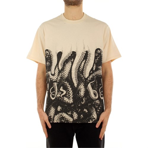 IUTER-OCTOPUS IUTER-OCTOPUS 24SOTS13 Tee Dwht Snakes Nero-Giallo Uomo in T-shirt