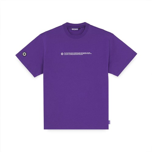 IUTER-OCTOPUS IUTER-OCTOPUS 24SOTS18 Tee Prpl Outln Lg Viola Uomo in T-shirt