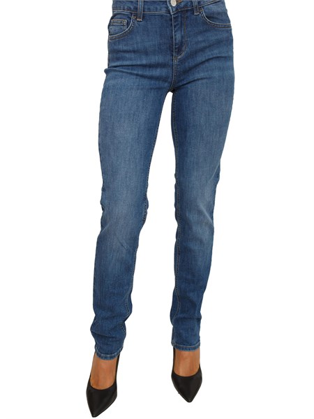 jeans liu jo donna in denim di cotone stretch uf5016d0275