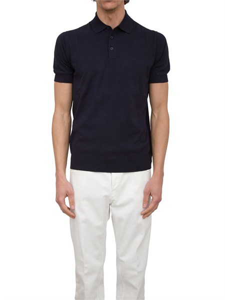 maglia a polo blu 123813
