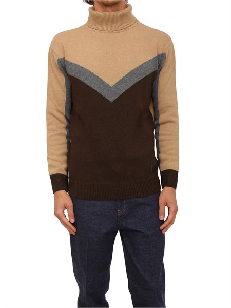 maglia dolcevita richmond x uomo in lana multicolor uma25233lu