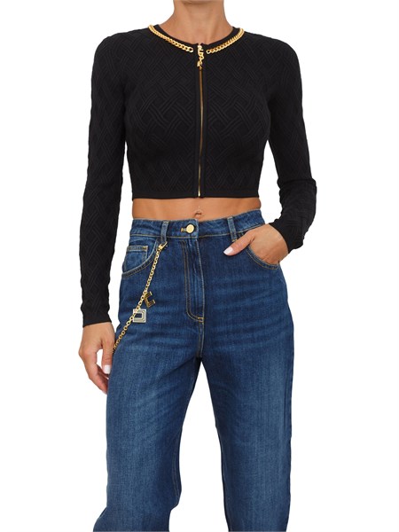 maglia donna elisabetta franchi nero mk29b56e2