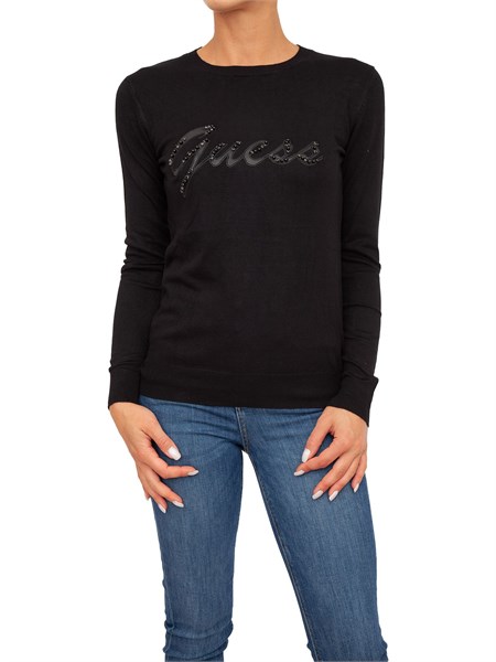 maglia donna guess jeans nero w2br51z2nq2