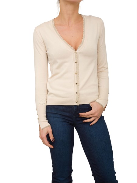 maglia donna liu jo beige wf4082ms49i