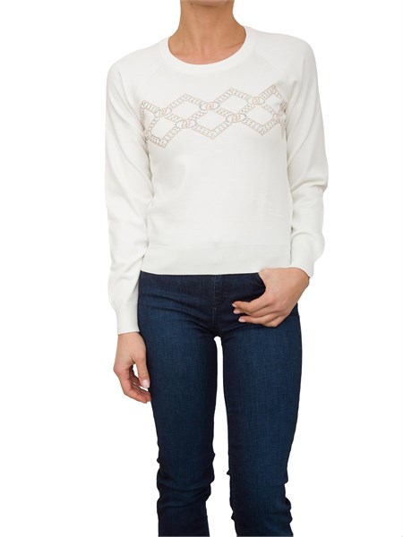 maglia donna liu jo bianco tf4286ms63l