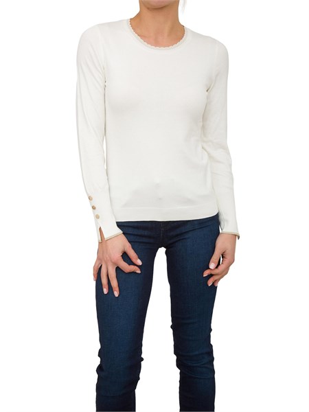 maglia donna liu jo bianco wf4574ms49i