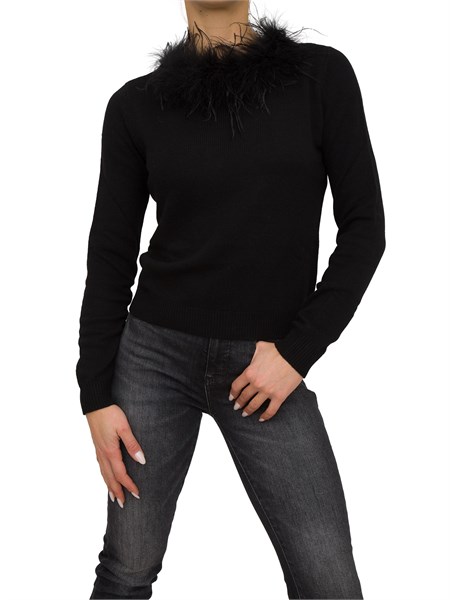 maglia donna twin set nero 232tt3331