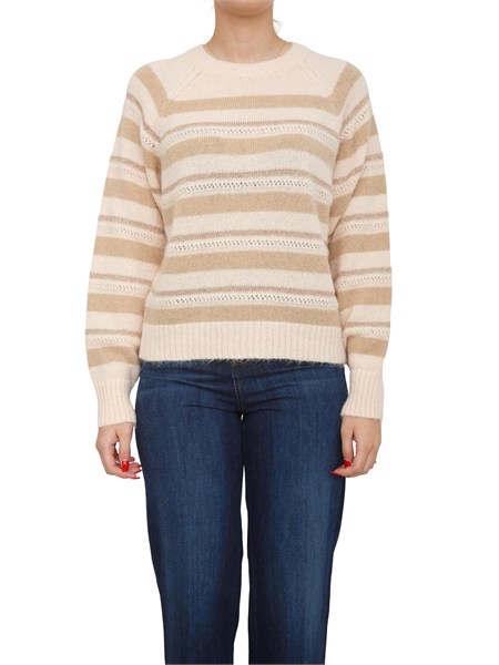 maglia twinset in misto alpaca rosa con lurex 252tt3071