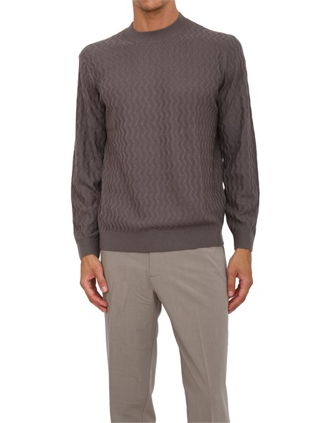 maglione grigio armani exchange texture ondulata xm001560af11982