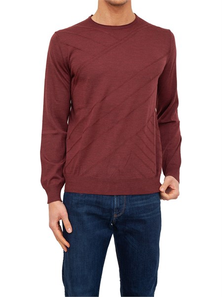 maglia uomo corneliani rosso m50925105
