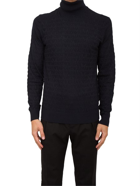 maglia uomo emporio armani blu 6d1mxj1mjmz