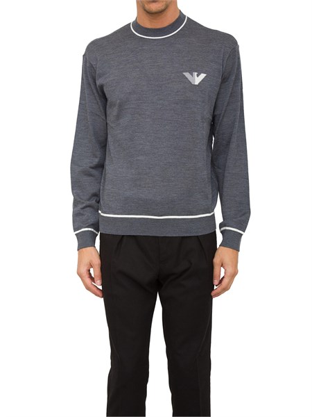 maglia uomo emporio armani grigio 6d1mxh1mjlz