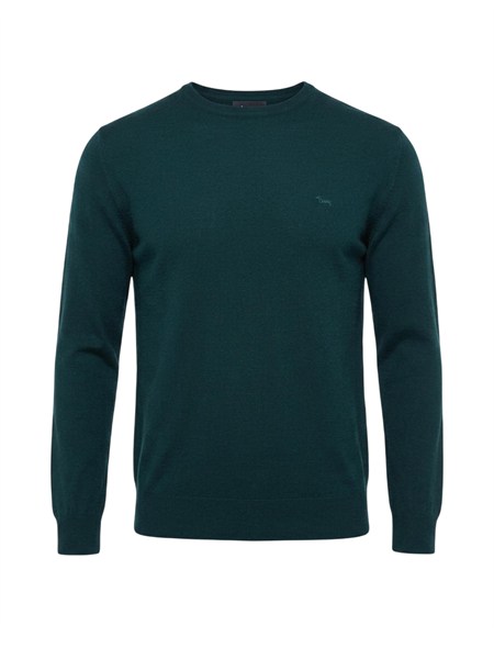 maglia uomo harmont blaine in lana merino verde hrr001030478