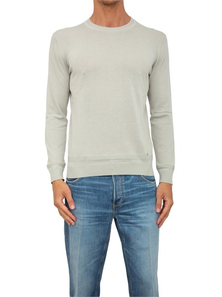 maglia liu jo grigio in crepe di cotone qa5027ma71p