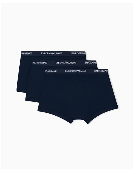 pack 3 boxer emporio armani in cotone stretch blu em000259af14131