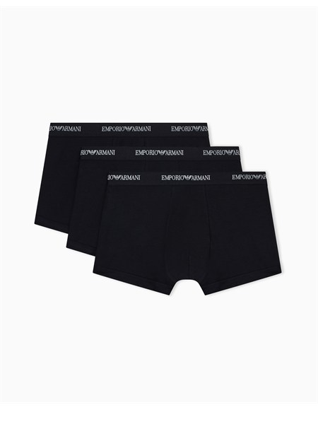 pack 3 boxer emporio armani in cotone stretch nero em000259af14131