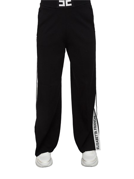 pantalone casual donna elisabetta franchi nero kp69s56e2