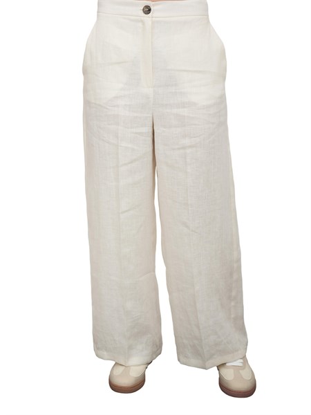 pantalone casual donna emme marella bianco silvana