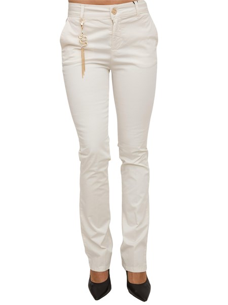 pantalone casual donna fracomina bianco fs24sva004w70201