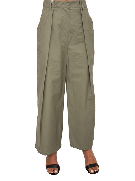 pantaloni wide leg iblues kaki bernini