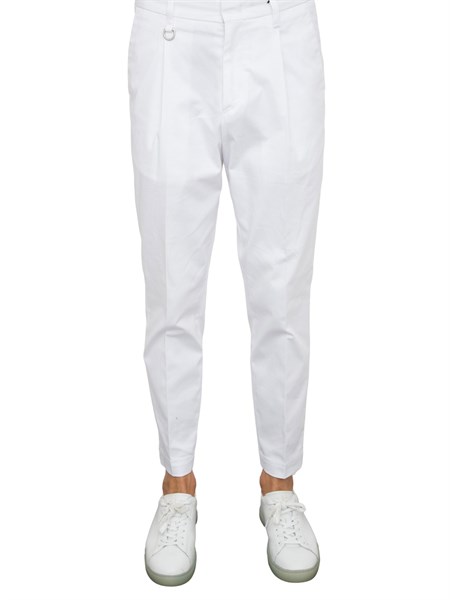 pantalone casual uomo paolo pecora bianco b129t004