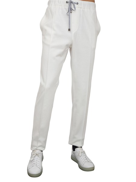 pantalone casual uomo peserico bianco r54015j00n00081
