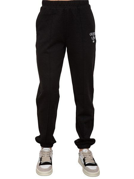 pantalone tuta donna guess jeans nero v5rb13kc3d2