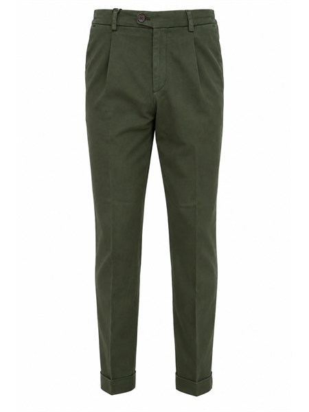 pantaloni aiace galassi misto cotone verdi dvr47g046