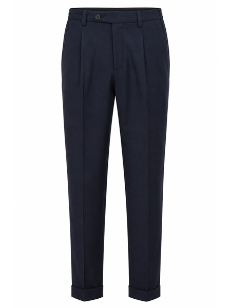 pantaloni aiace galassi misto lana blu drv47w2022