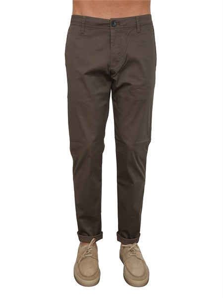 pantaloni armani exchange uomo in raso di cotone marrone xm001162af13236
