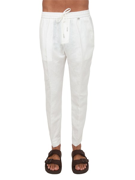 pantaloni bianchi neil antony morato misto lino mmtr00790fa900135