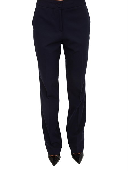 pantaloni blugirl in flanella di viscosa blu rf5031t5771