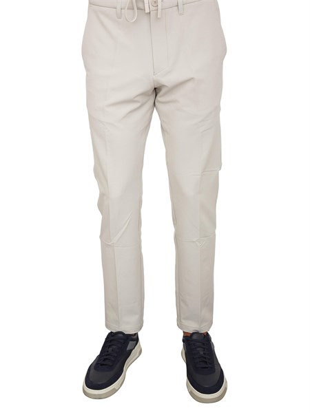 pantaloni boss uomo in tessuto tecnico beige t commuter slim50534303