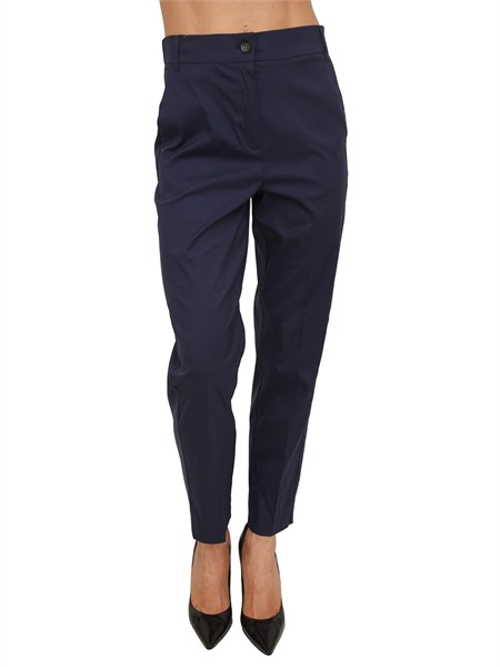 pantaloni iblsalvo iblues in popeline misto cotone blu iblsalvo