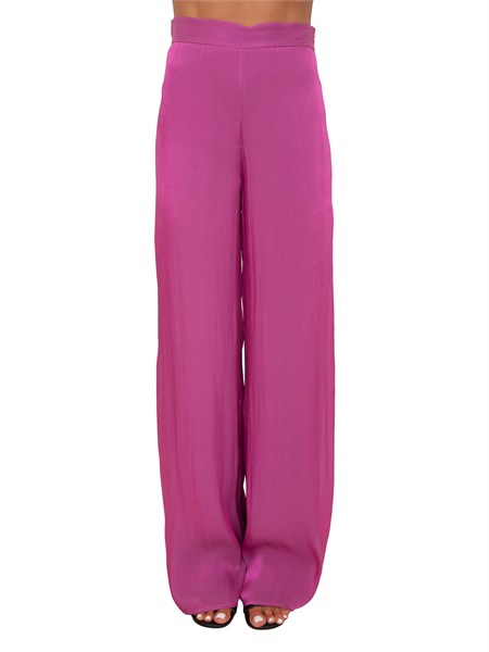 pantaloni jos kocca in tessuto leggero viola jospf8948