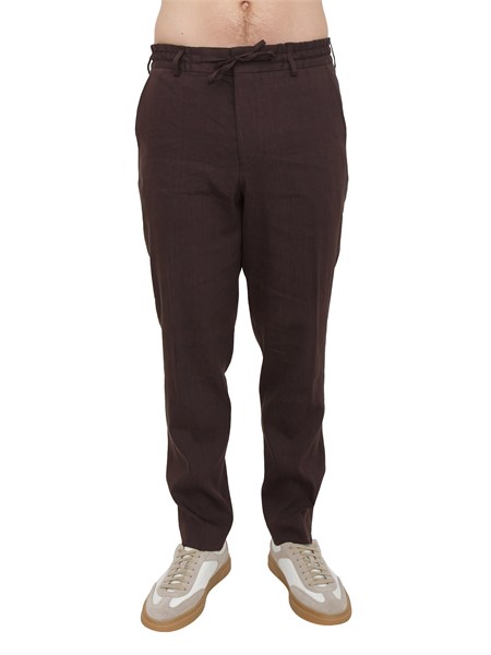 pantaloni p perin boss uomo in lino tecnico marrone p perin rds wg 26250561973