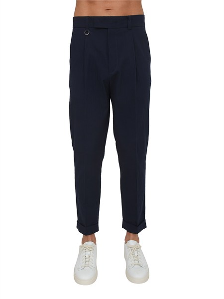 pantaloni paolo pecora in cotone blu b1270189