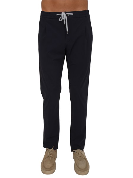 pantaloni pt torino in tessuto pregiato blu cv16tscnza0cl1