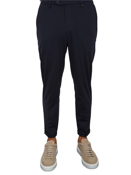 pantaloni rad antony morato slim fit in tessuto tecnico bi stretch blu mmts00059fa600300