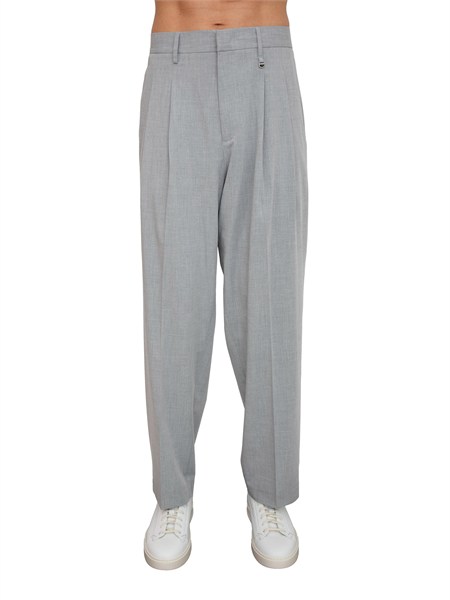 pantaloni uomo leon antony morato in misto viscosa grigi mmtr00779fa600288