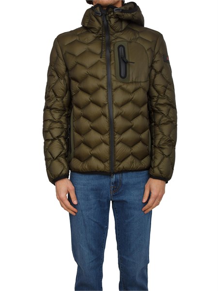 piumino weiwei kj bmat peuterey uomo in piuma doca e nylon verde peu5205weiweikjbmat