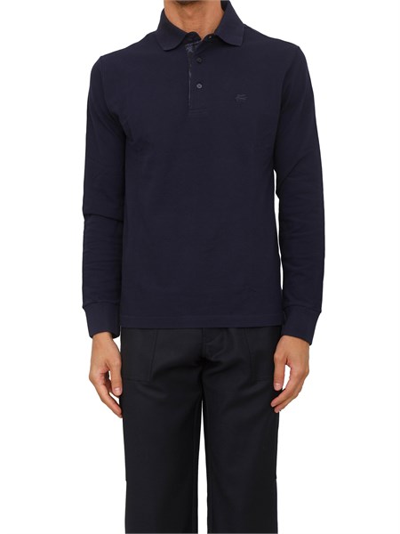 polo a maniche lunghe etro uomo in cotone blu mrmd0013aj264